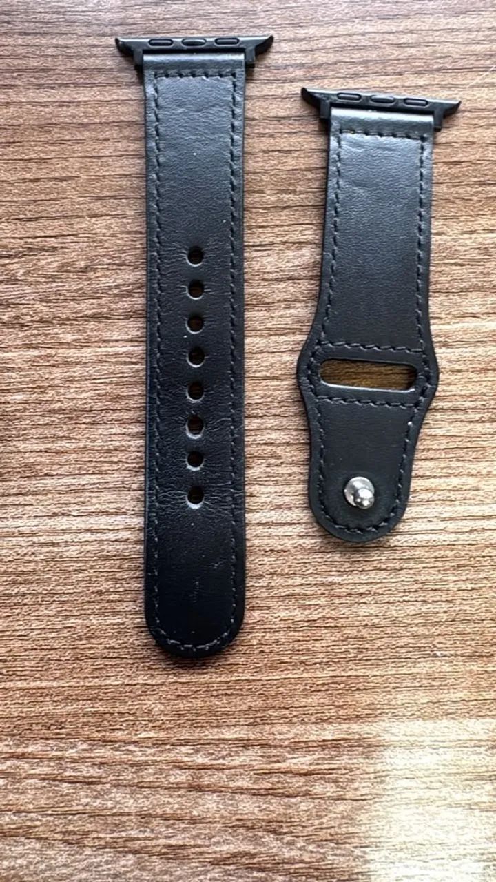 Apple Watch Series 5 + 2 pulseiras (aço e couro) - Foto 2