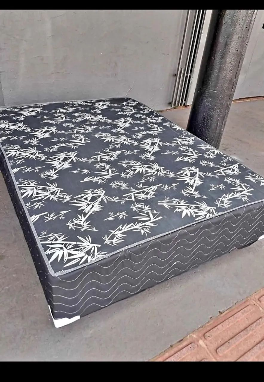 MEGA OFERTA - Cama Box Casal com 04Cm espuma conjugada Nova 