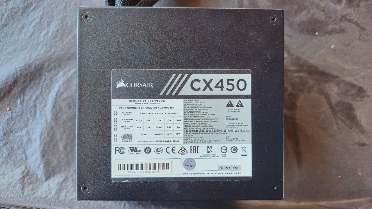 Fonte Corsair 450W - Foto 5