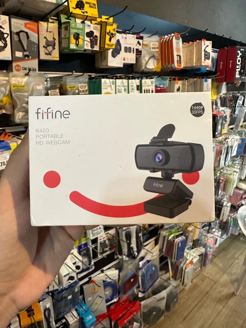 WEBCAM FIFINE K420 - 1440P COM MICROFONE