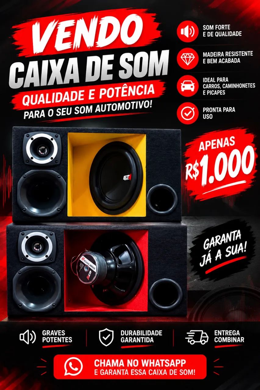 Caixa de som para carro
