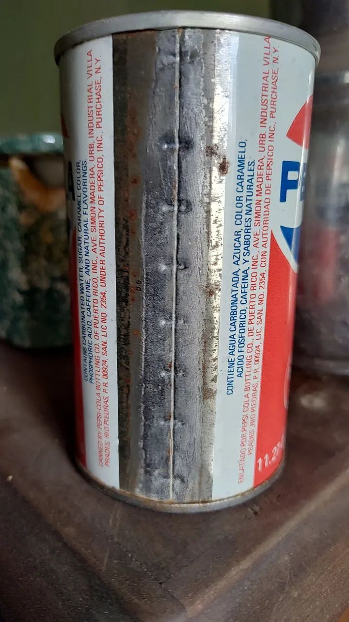Antiga lata de Pepsi de ferro - Americana - Foto 2