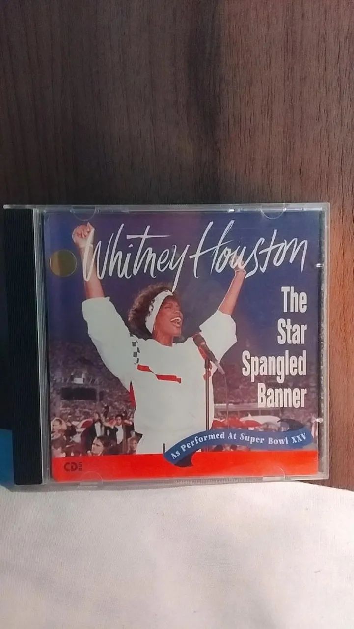CD Single Whitney Houston The Star Spangled Banner Importado EUA 