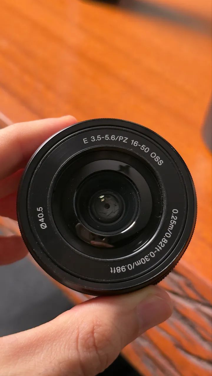 Lente Sony 16-50mm do kit Zve10 