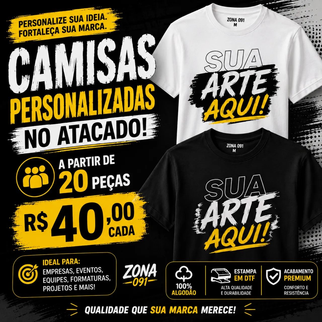 Camisas para eventos no atacado 