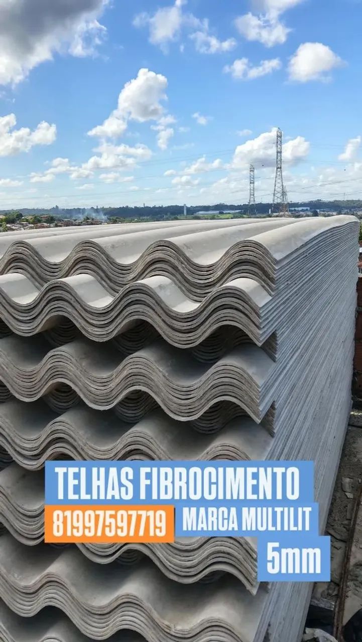 Telhas fibrocimento