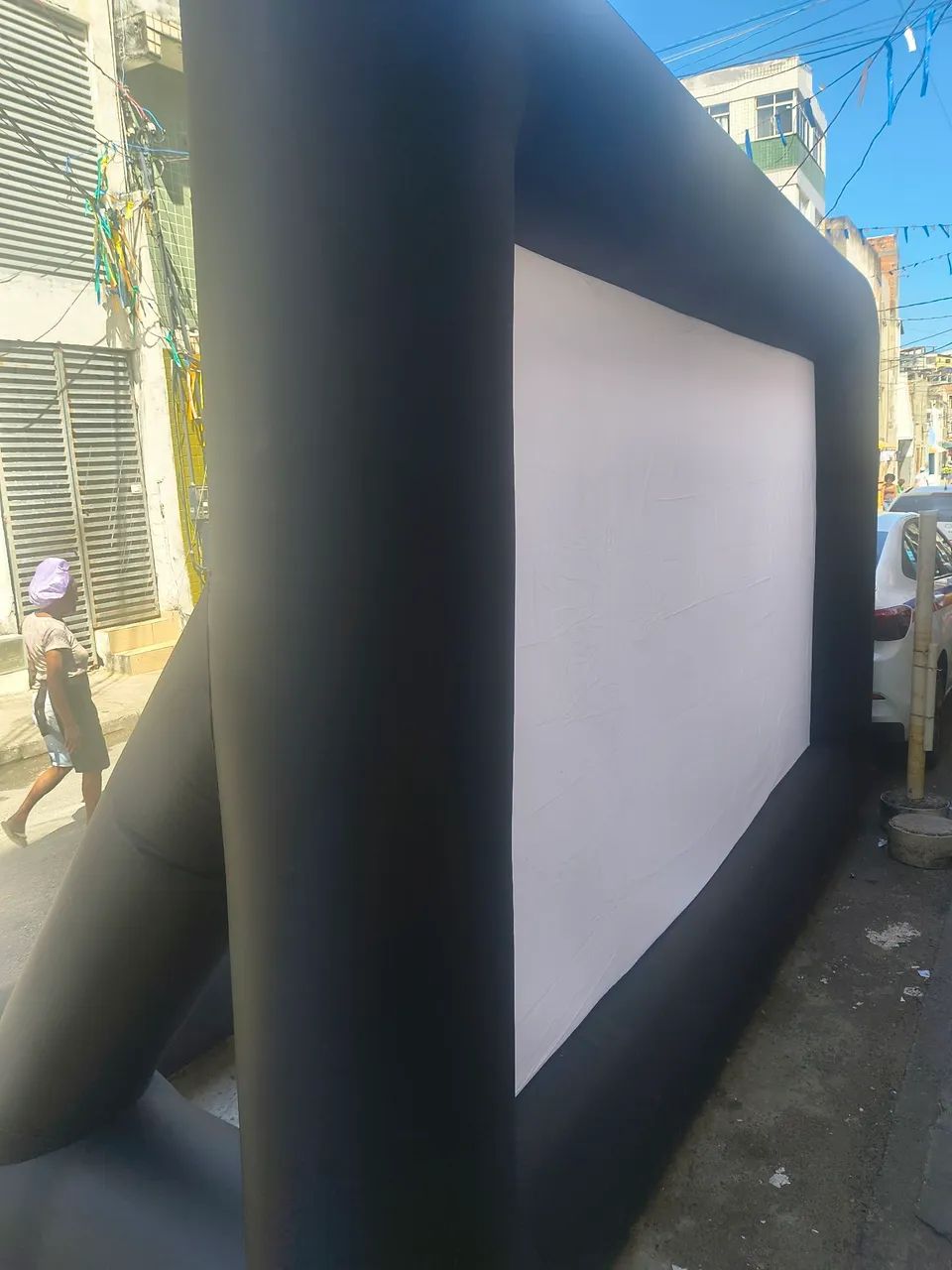 Telão de projeção inflável 5 metros  - Foto 5