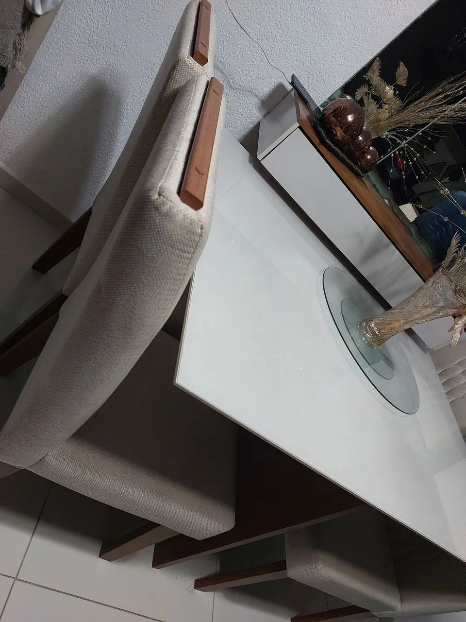 Mesa 4 cadeiras branca  - Foto 2
