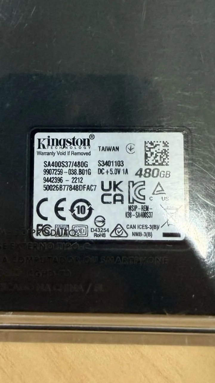 SSD 480GB Kingston - Foto 4