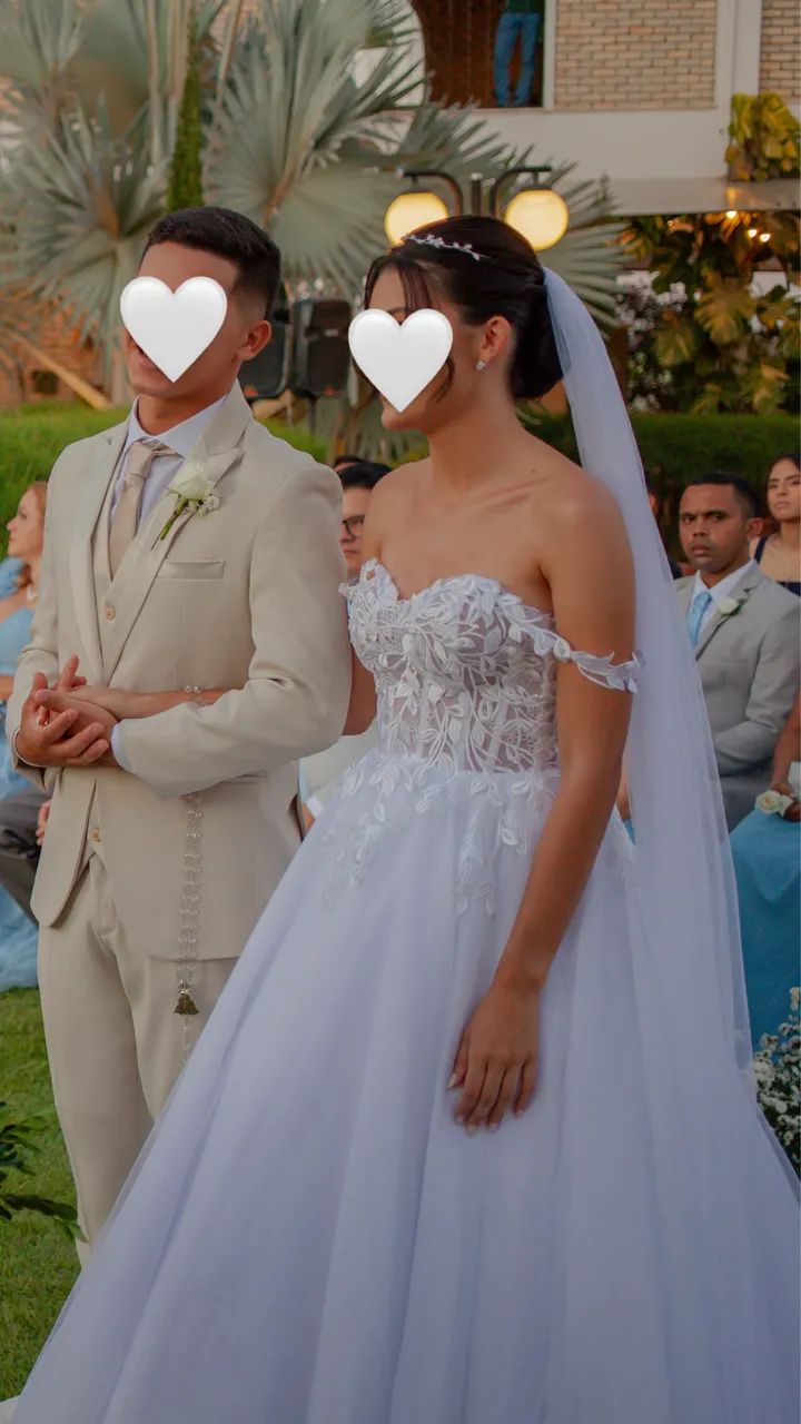 Vestido de Noiva romântico