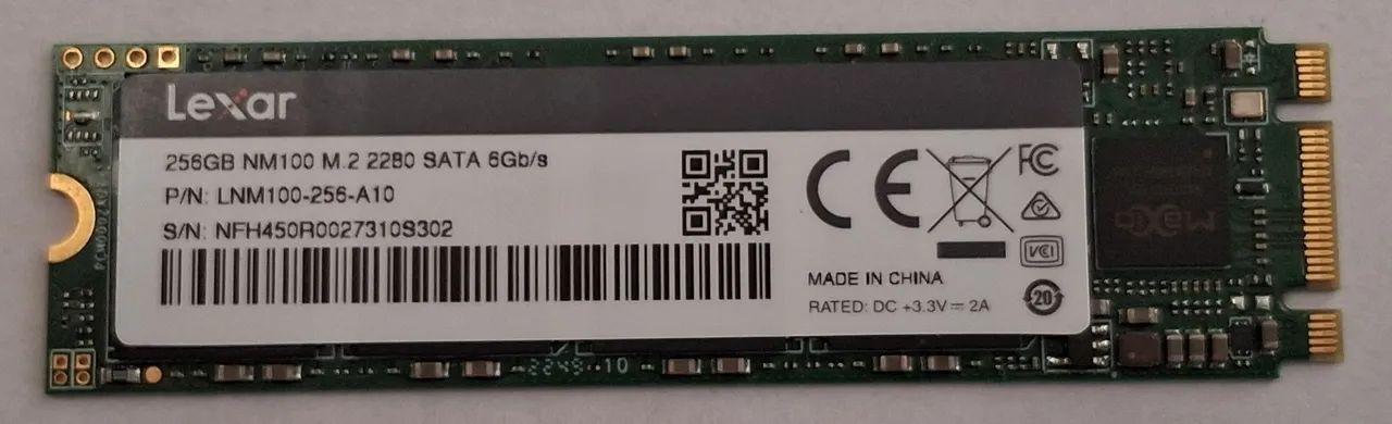 SSD M.2 256GB 2280 SATA NM100