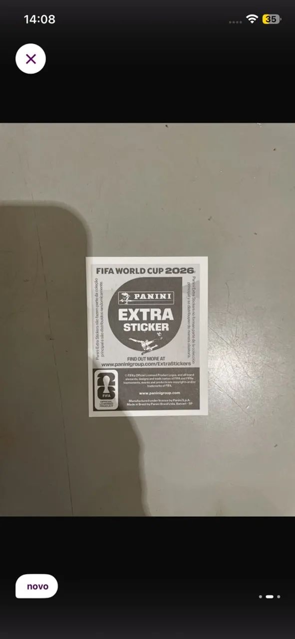 Figurinha copa  - Foto 2