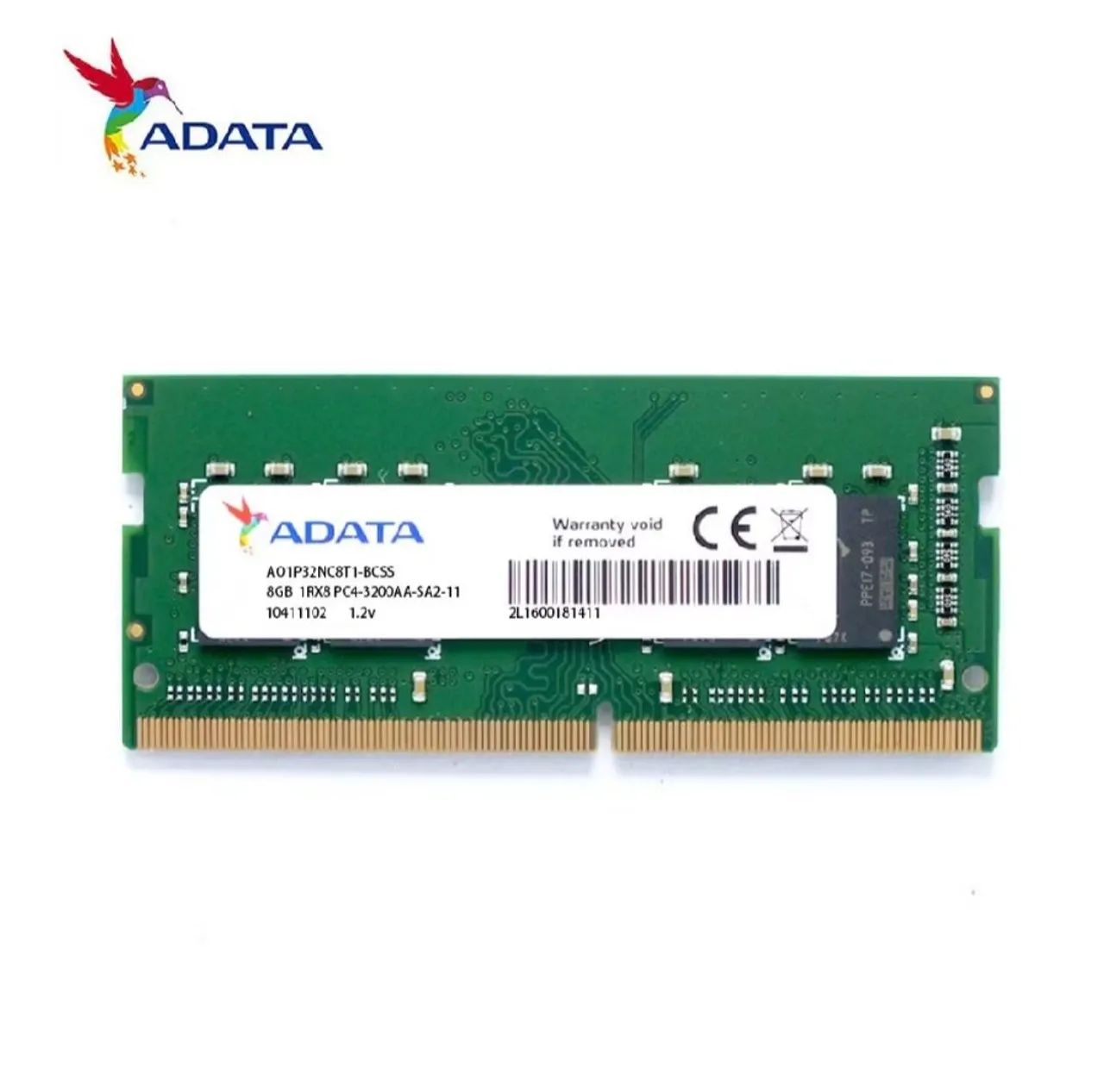 Memória RAM 8GB DDR4 3200MHz ADATA para Notebook