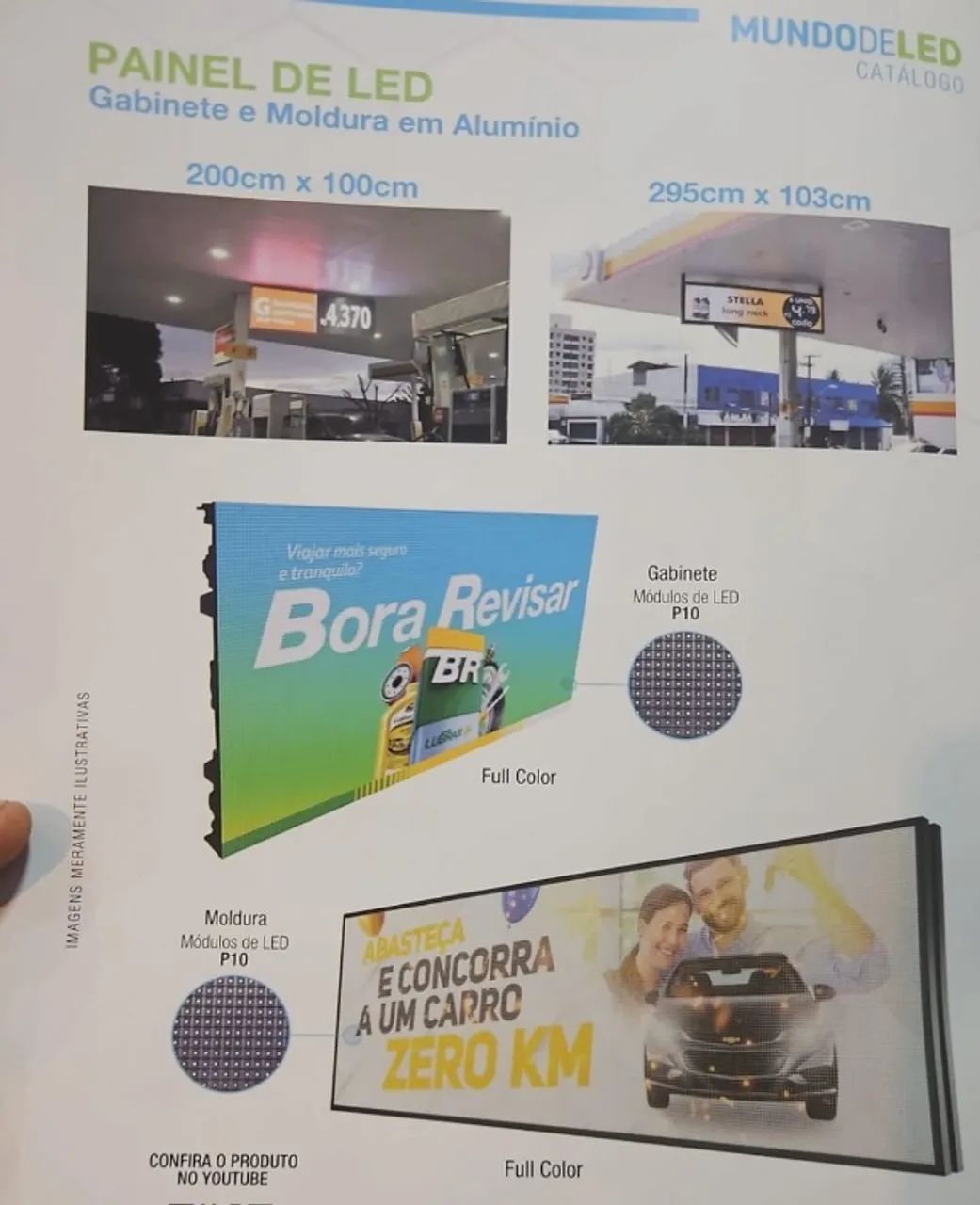 Painel LED P10, Full Color outdoor  2X1 Mts - Foto 2