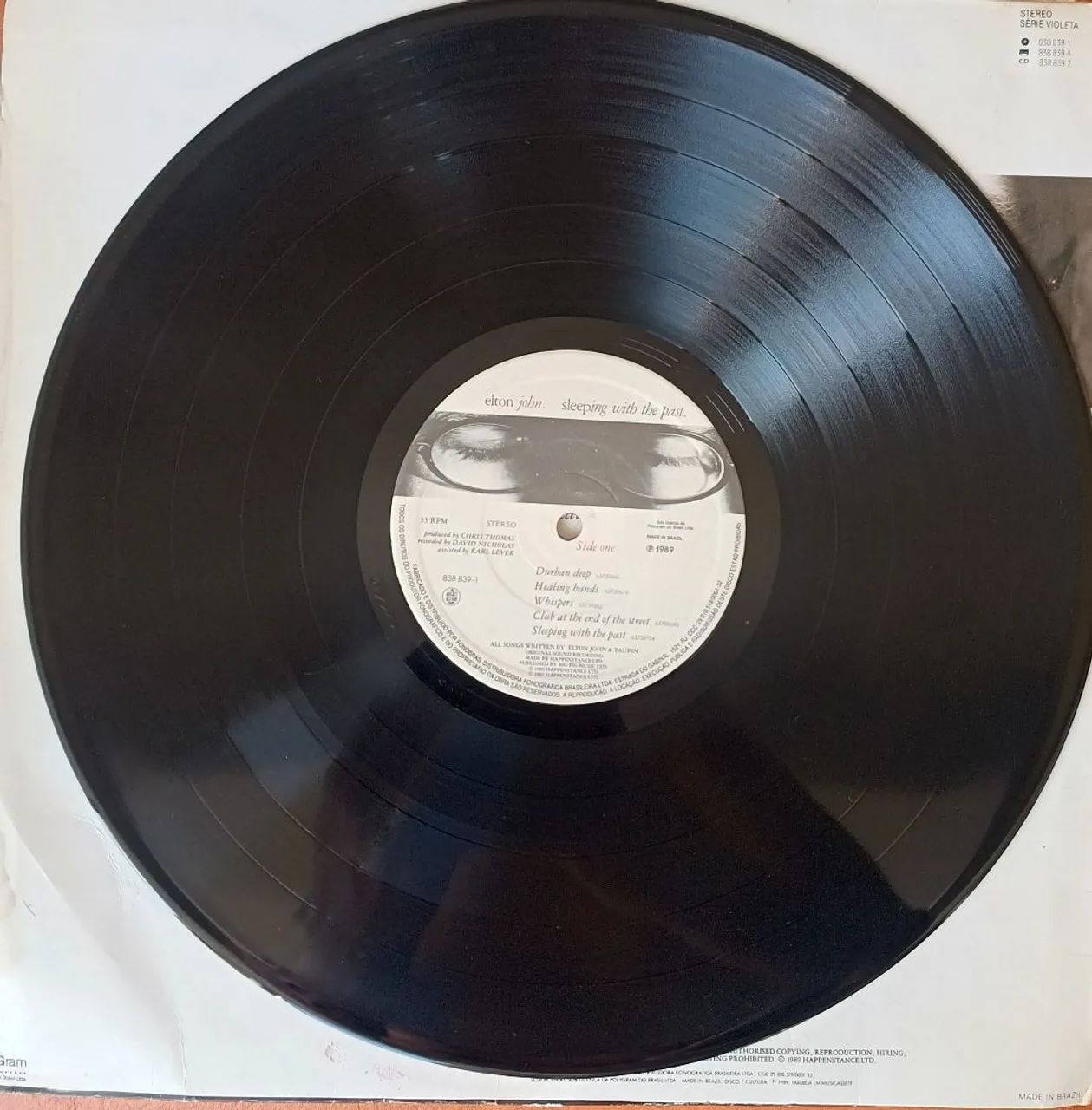 LP Elton John Sleeping with the past  1989 - Foto 3