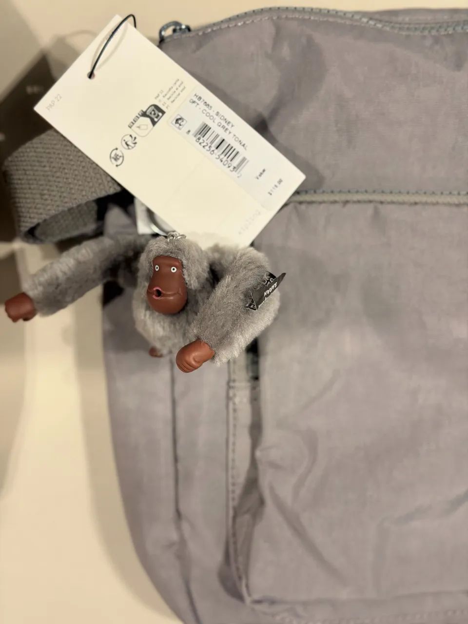Bolsa Kipling Sidney Cool Grey Tonal Original com Etiqueta - Foto 4