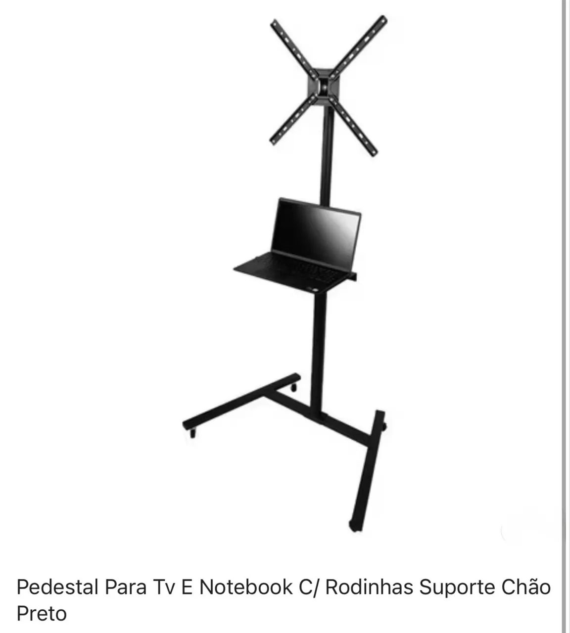 Pedestal para TV e Notebook com rodinhas - Foto 4