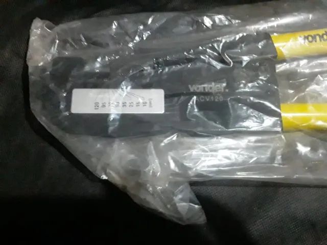 Alicate Prensa Terminal Terminais De 10 A 120 Mm Acv 120 Vonder Novo !!  - Foto 2