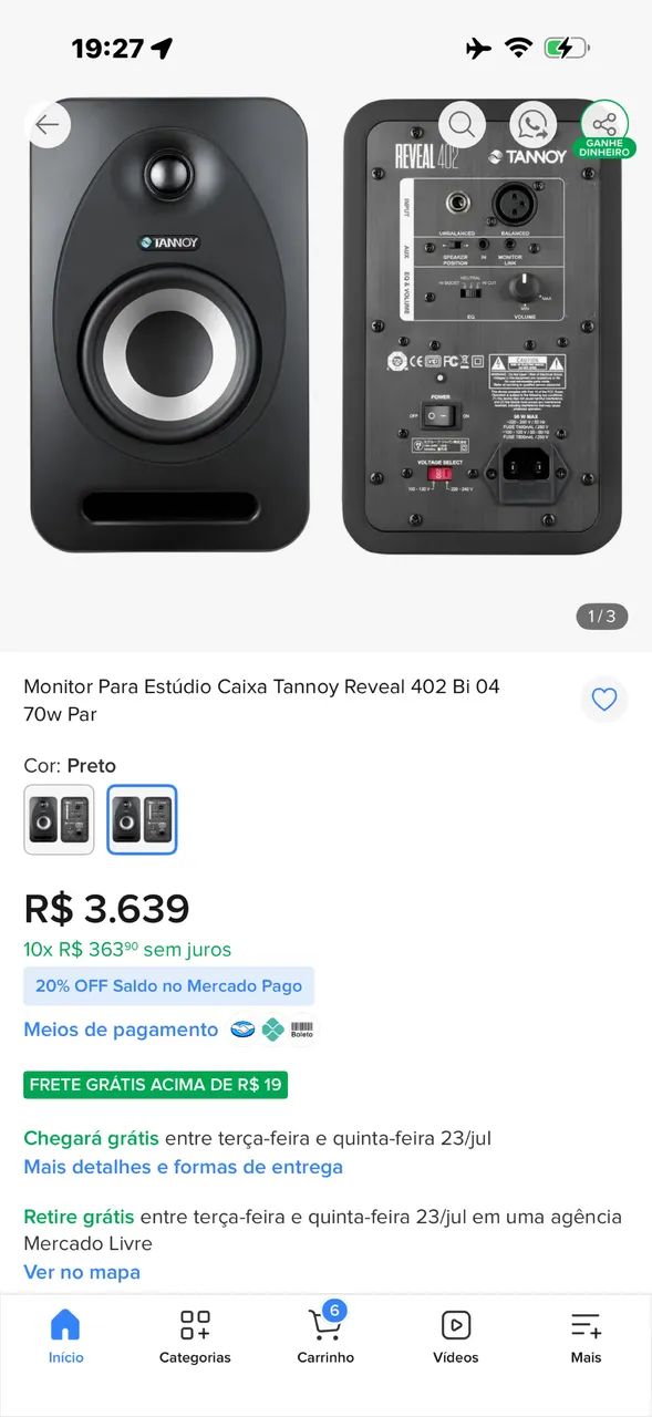 Monitores de áudio, caixa de som - Foto 3