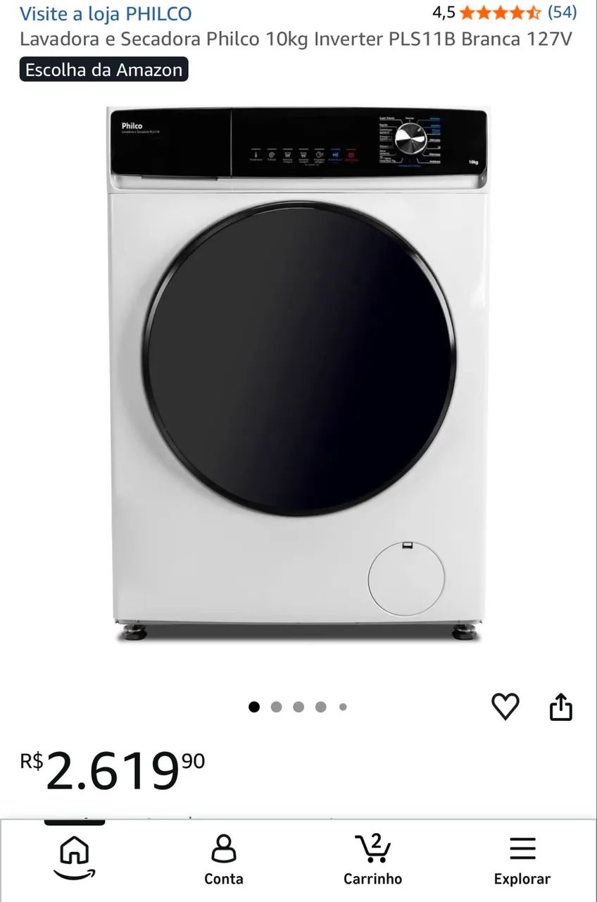 Lava e Seca 11Kg - Philco NOVA - Foto 5