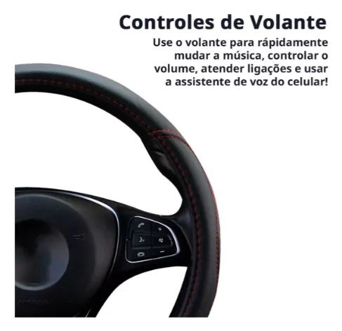 Multimídia 1 Din Tela 5 Polegadas N Precisa Moldura Carplay Android Espelhamento Som Carro - Foto 5