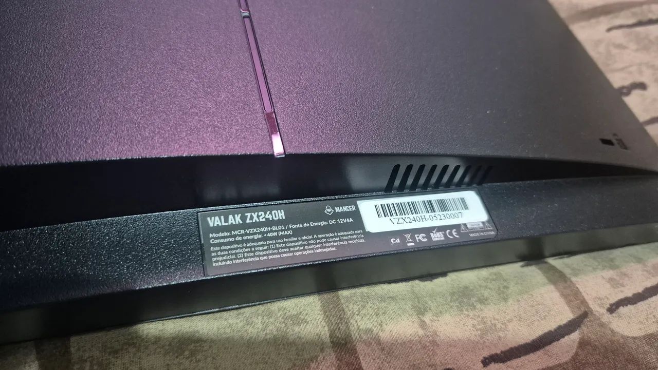 Monitor Mancer Valak ZX240H com defeito - Foto 4