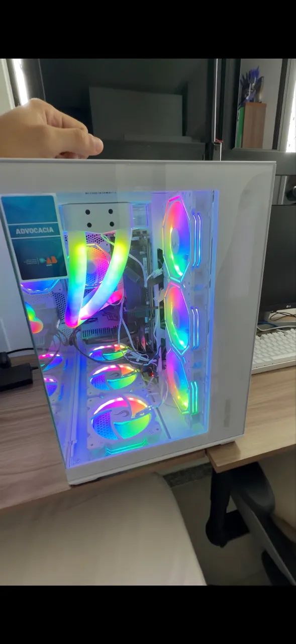 PC gamer, com antena WiFi, mouse, teclado, mousepad  - Foto 3