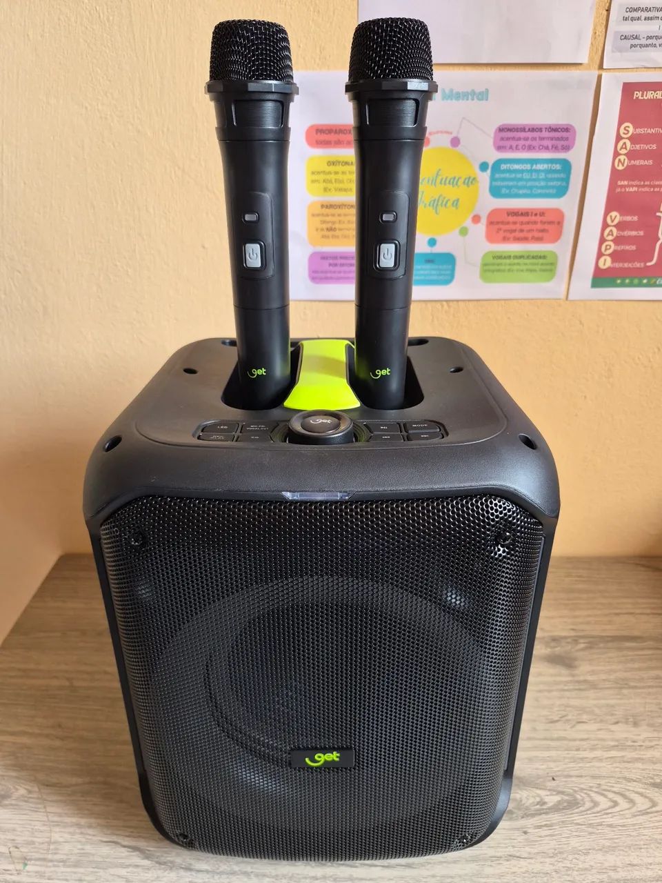 Caixa de Som Bluetooth TWS GET Cube2 Com dois Microfones - Foto 4