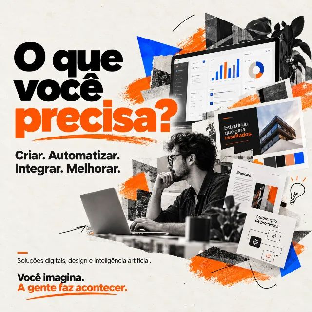 Criação de Projetos, Automações, Planilhas, Design e Soluções com IA