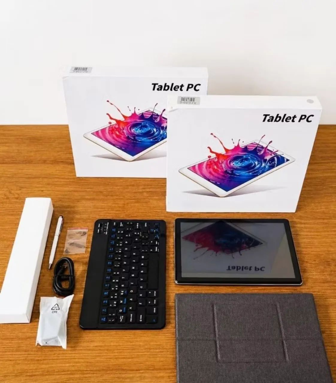 Tablet 10.1? HD + Teclado bluetooth capa 2 em 1 Wifi Android Tela Grande Alta Performance 