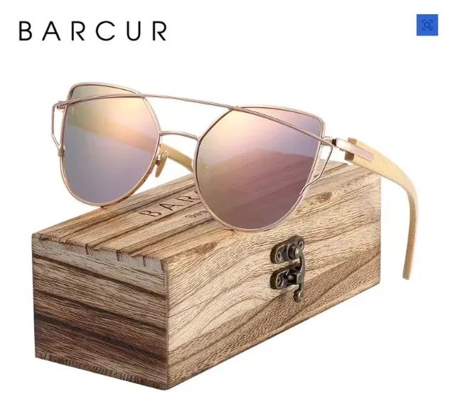 Óculos de Sol, lentes Rose Gold, Da marca barcur.
