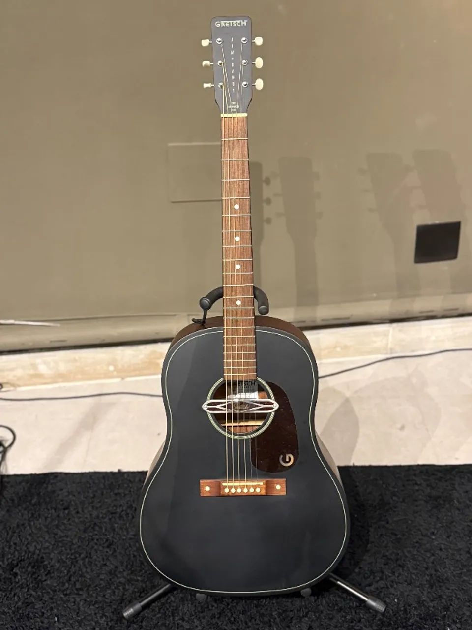 Violão Gretsch Deltoluxe Dreadnought Black Top - Instrumentos