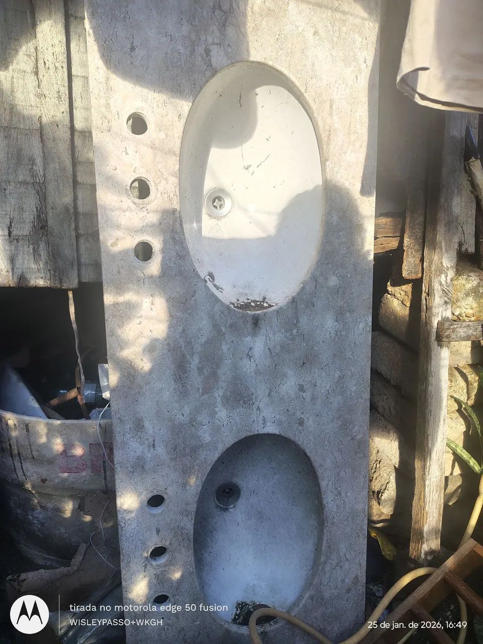 Pia de mármore com 2 Cubas de porcelana  - Foto 3