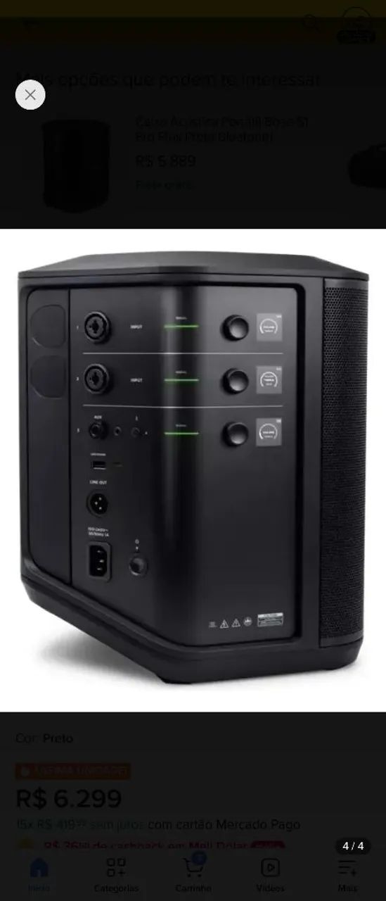 CAIXA DE SOM BOSE S1 PRO+ - Foto 5