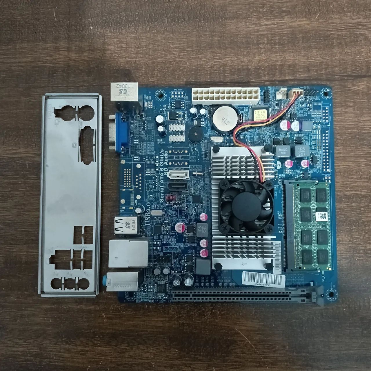 Kit placa mãe com processador intel celeron e 4gb ddr3