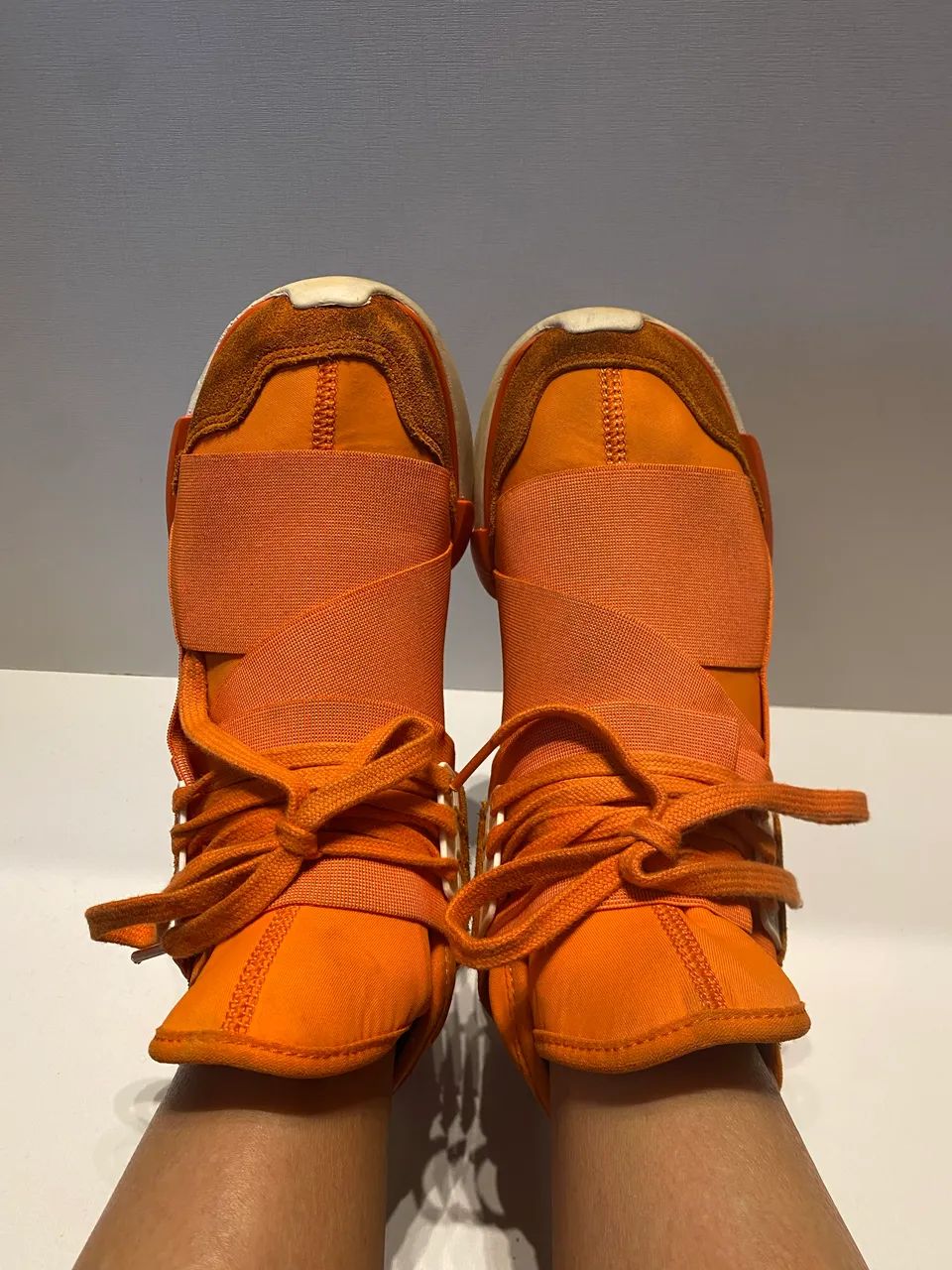 3点 tênis y-3 yohji yamamoto laranja 35 - Calçados - Auxiliadora