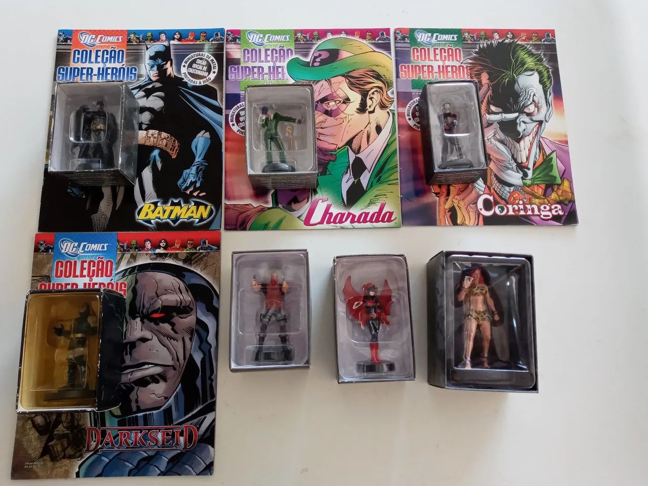 7 miniaturas da coleçao DC eaglemoss 