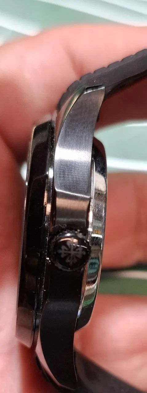 Relógio PATEK PHILIPPE GENEVE AUTOMÁTICO  - AQUANAUT ALL BLACK - Foto 5