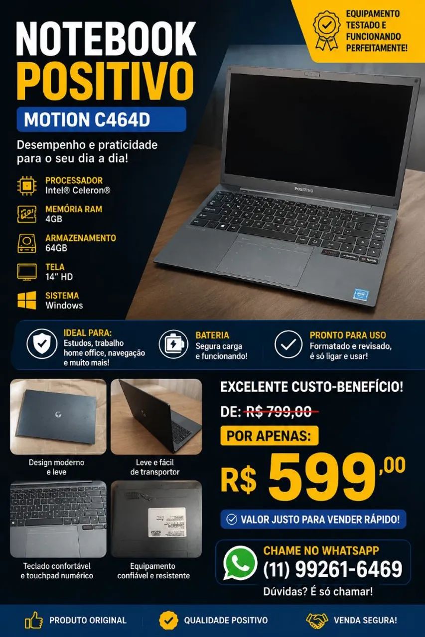Notebook positivo 
