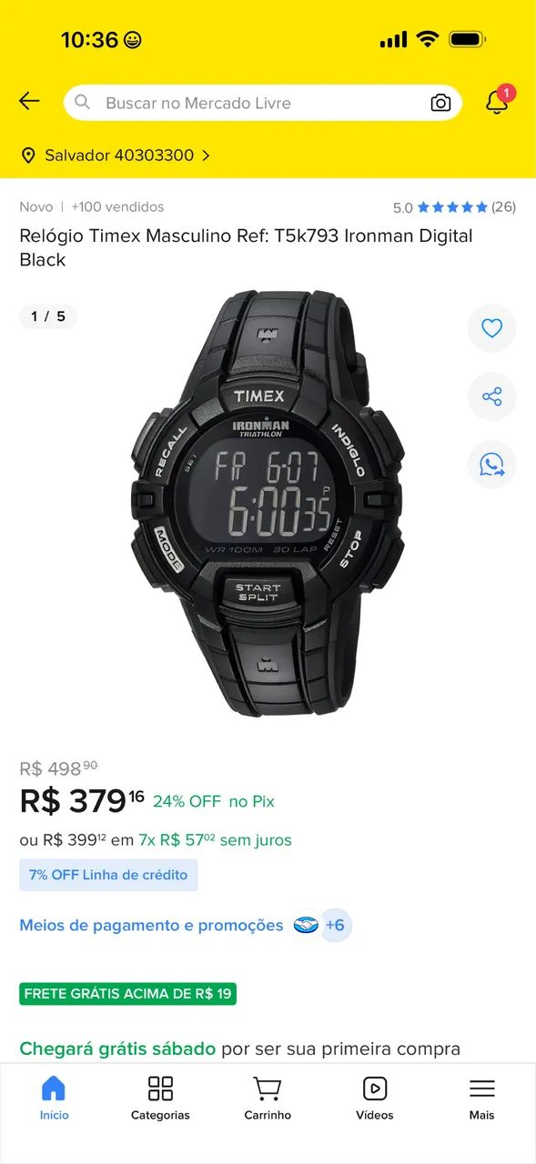 Vendo relógio 