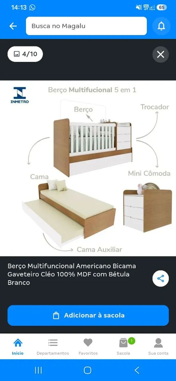 Berço multifuncional  - Foto 2