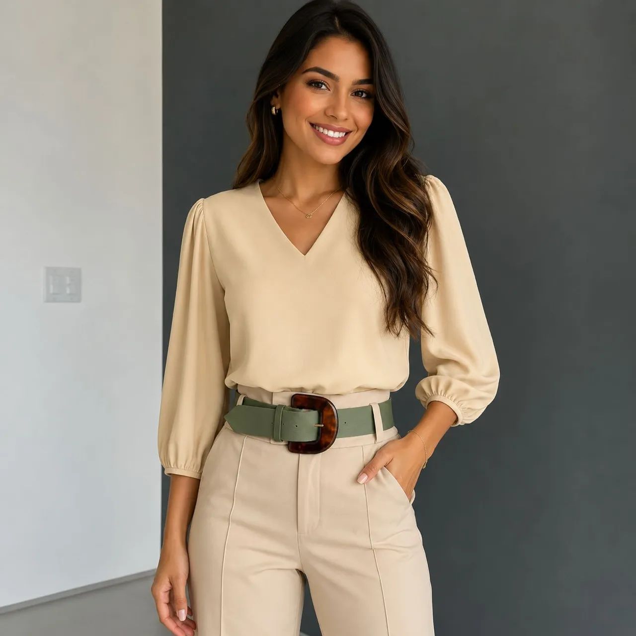 Blusa feminina Elegante  - Foto 2