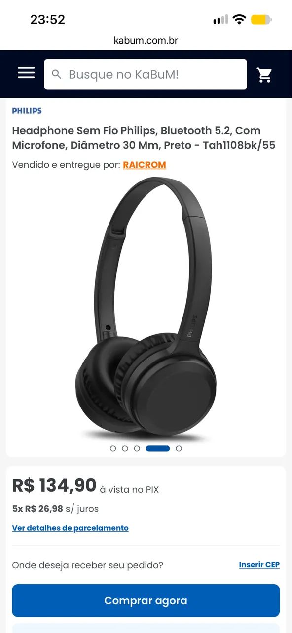 Fone de ouvido Philips usado - Foto 4
