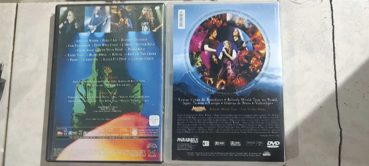 Dvd  Angra Rebirth + Shaman  Ritualive DVD -R  - Foto 3