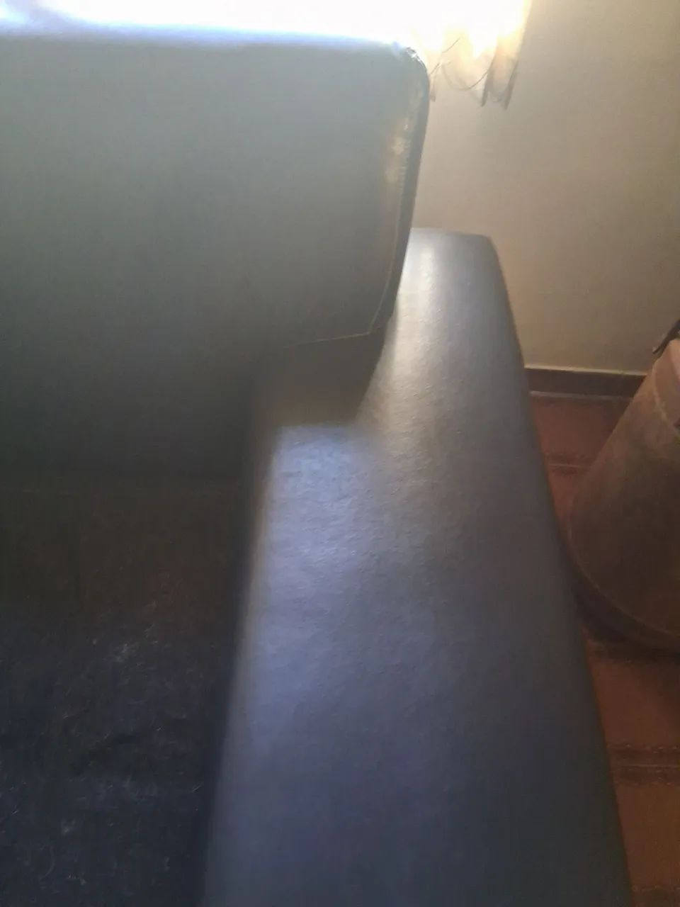 Sofa corino preto  2,30cm - Foto 2