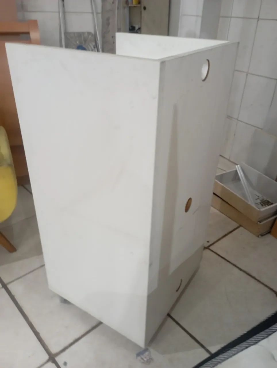 (Cód 040) Excelente Balcão de loja em marcenaria de primeira com rodízio  - Foto 2