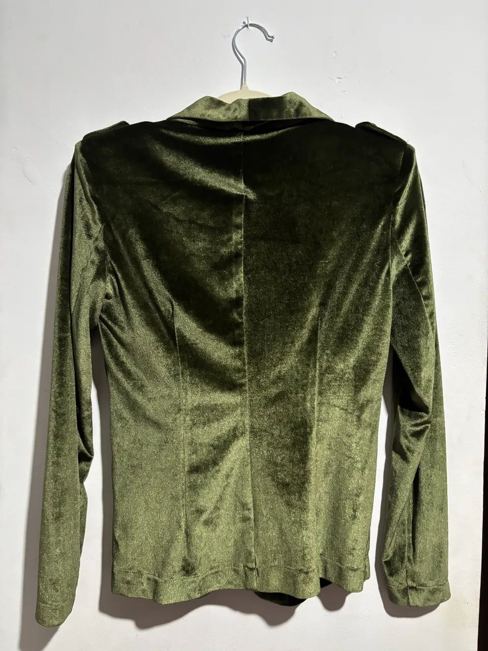 Blazer de veludo verde - Foto 2