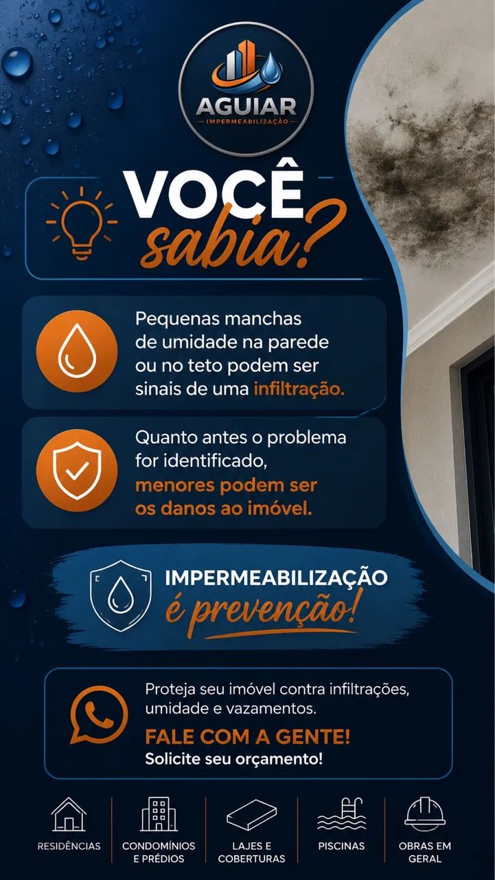 Impermeabilização de Lajes, Piscinas, Casas e Condomínios