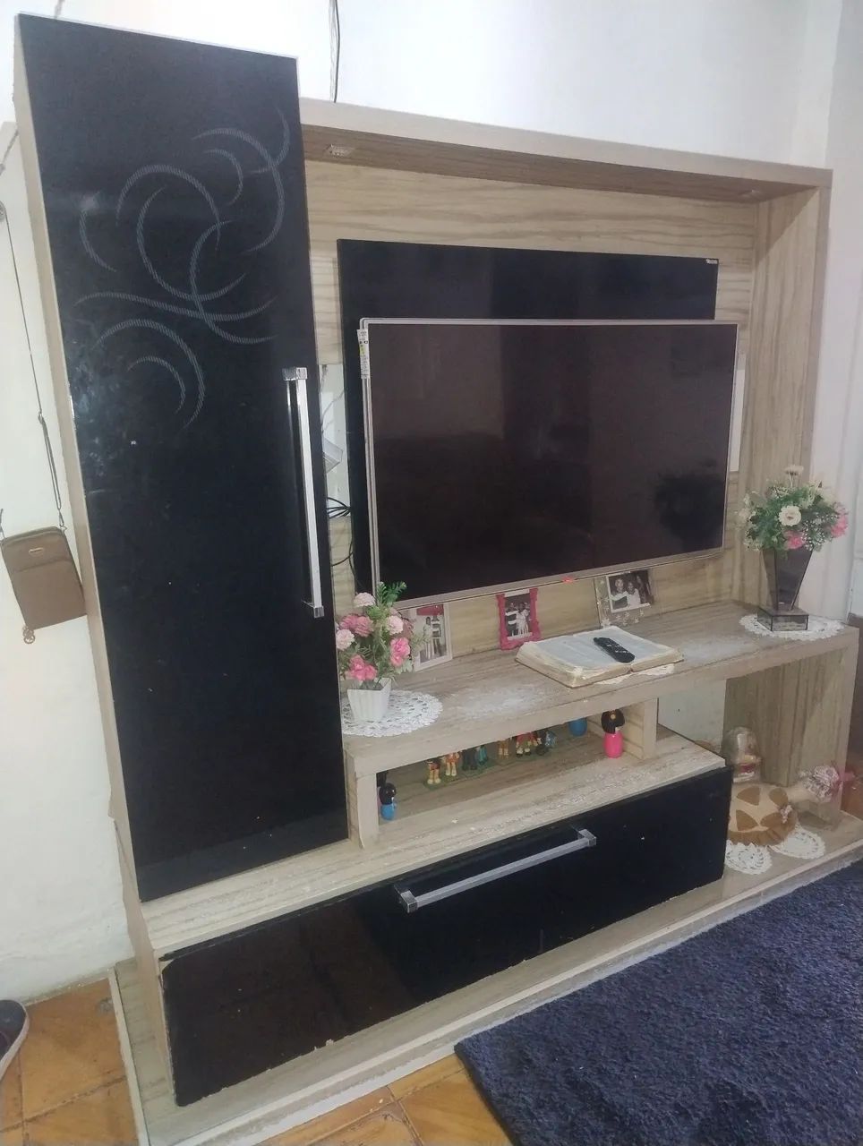 Estante com painel de tv para 50 polegadas 