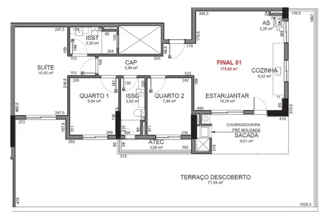 PLANTA 68m²